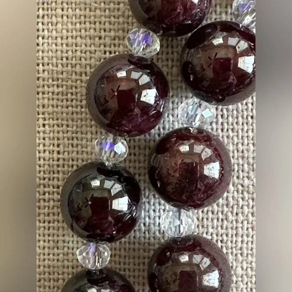 22 inch Garnet bead necklace NWOT - Picture 9 of 12